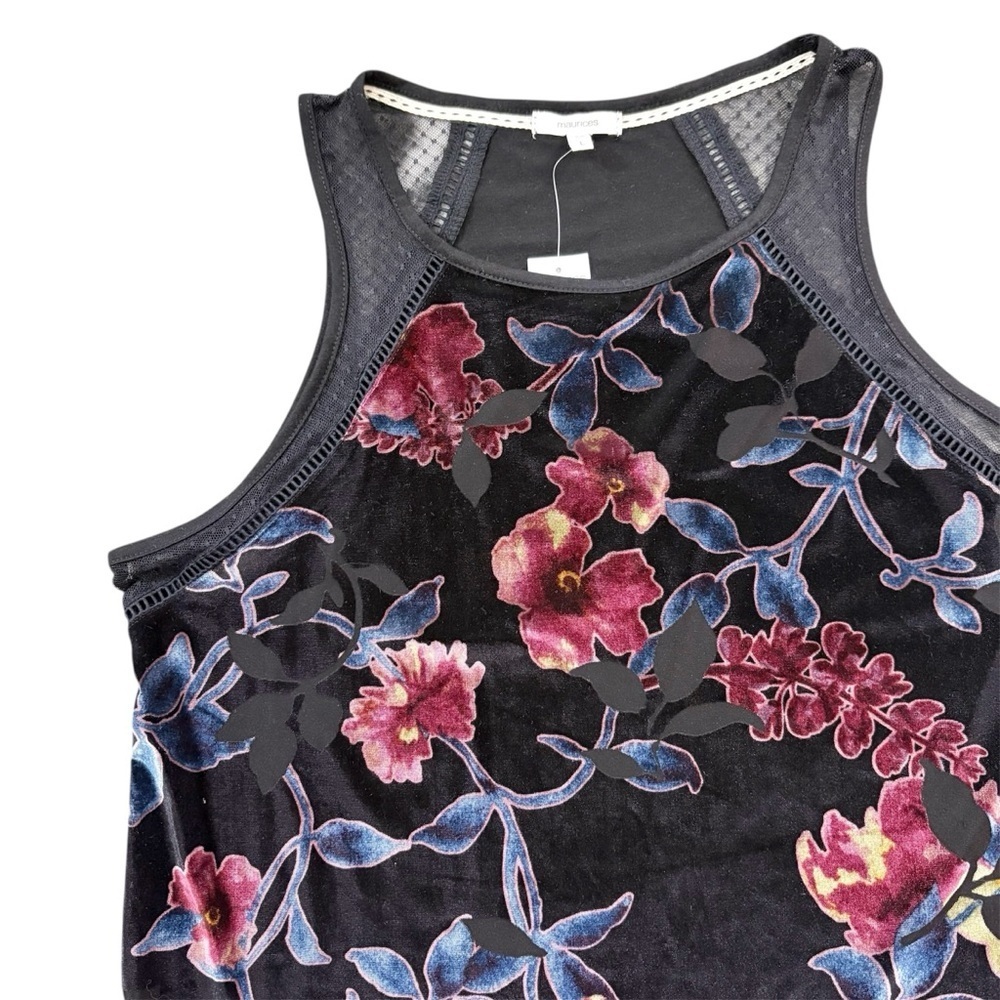 NWT Maurice’s Floral Velvet Top Large